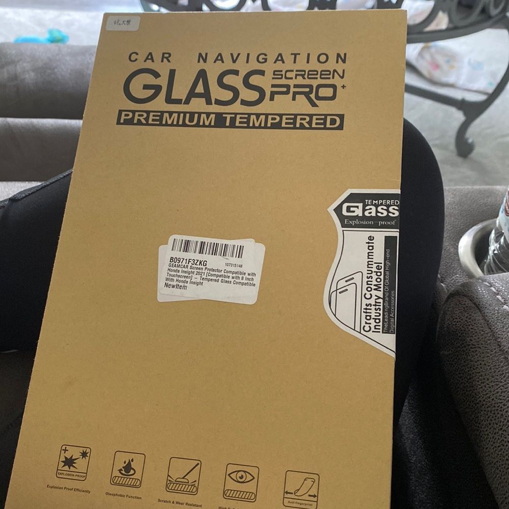 Car navigation, glass screen, pro premium tempered glass for Honda insight 2021